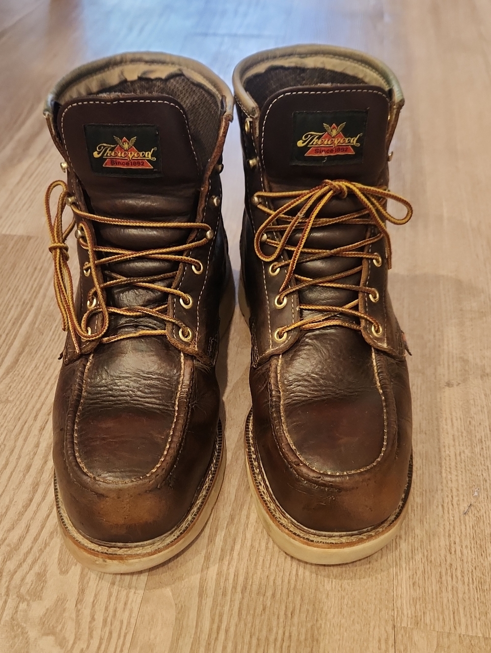 Thorogood Men’s Brown Moc Toe Work Boots Size 11 EE